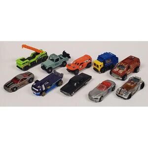 Lot of 10 MY Malaysia Hot Wheels Vintage & Modern Diecast Cars - GC